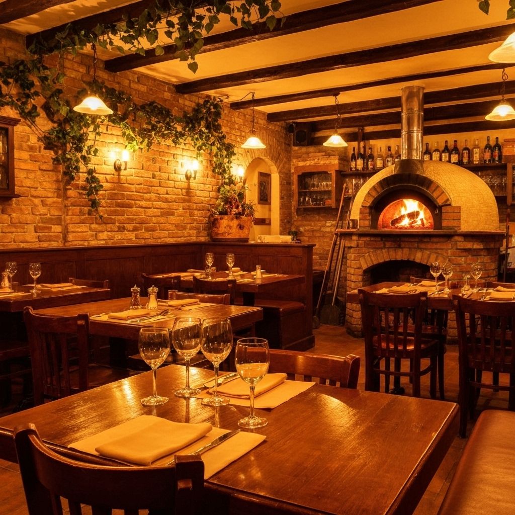 Interior acogedor de Pizzería Margarita